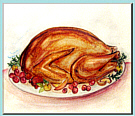 roast chicken food art painting
